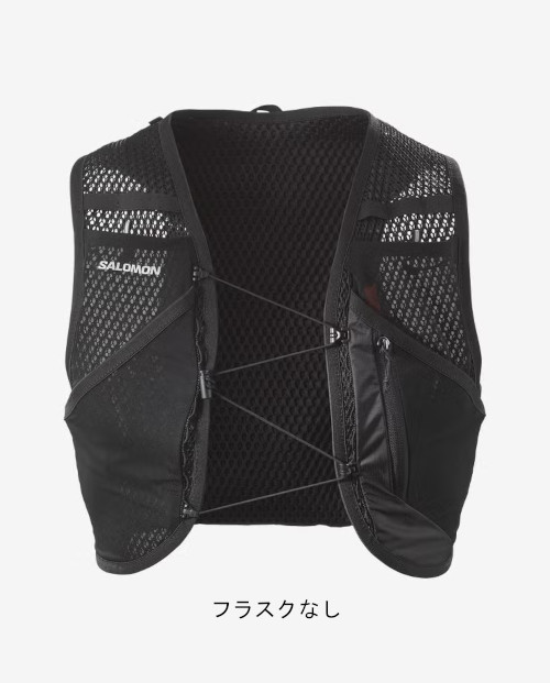 �T�������E�T������ ACTIVE SKIN 8 NO FLASKS  ���j�Z�b�N�X �����j���O�x�X�g�i�t���X�N�Ȃ��jBLACK / METAL